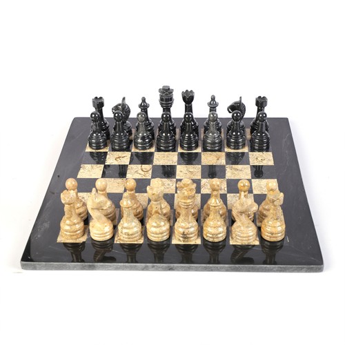 Marble chess set black - chess,
