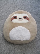 Official Squishmallows Simon The Sloth 14 Inch Soft Toy With Fuzzy Belly