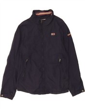NAPAPIJRI Mens Windbreaker Jacket UK 44 2XL Navy Blue Polyester CE01