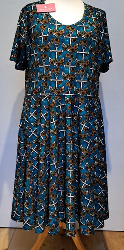 Sunflower anchor teal - sunflower,