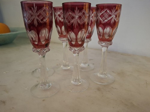 Set vintage bohemian ruby - 6,