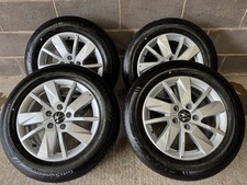 Vw Caddy 16” inch Wien Alloy wheels with tyres 2K7601025 500 Miles From New 
