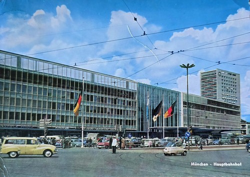 Postcard munich central - munich,