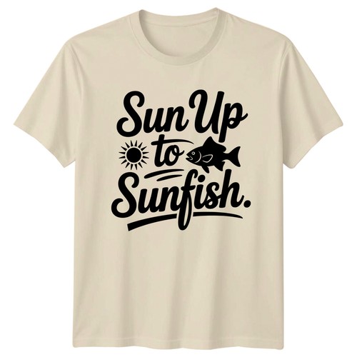 Sun sunfish t shirt - up, to