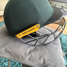 Masuri Cricket Helmet - Senior Small Green. Hardly Used.