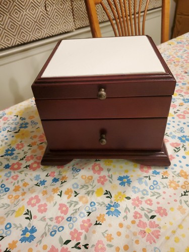 Large cherry wood pedestal - large,