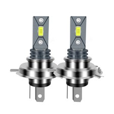 H4 HS1 LED Motorcycle Headlight Hi/Low Beam Bulb 55W 6000K White Motorbike Lamp