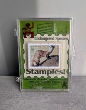 Vintage Stamples Peter Parker Mini Wood USPS Stamp Jigsaw Puzzle Black Ferret 
