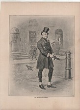 Vintage Lithograph "Mr