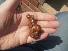 1a Hand Carved wood netsuke