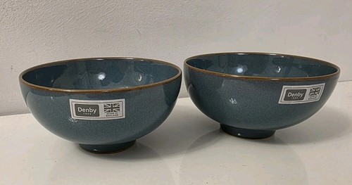 Denby azure rice bowls - azure, x