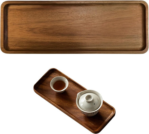Wooden tray rectangular - wooden, tray,
