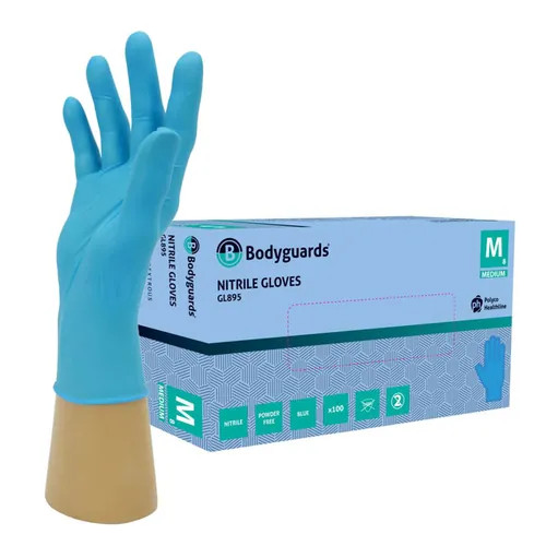 Bodyguards blue nitrile gloves - bodyguards,