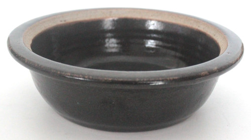 Studio pottery bowl dark - -,