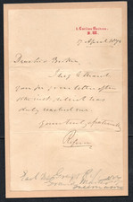 SIGNED AUTOGRAPH LETTER