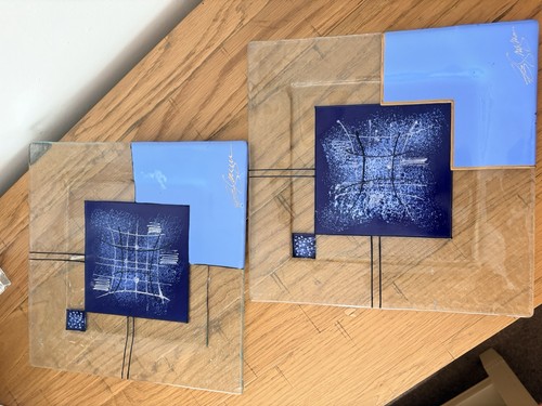 Pair signed contemporary - of,