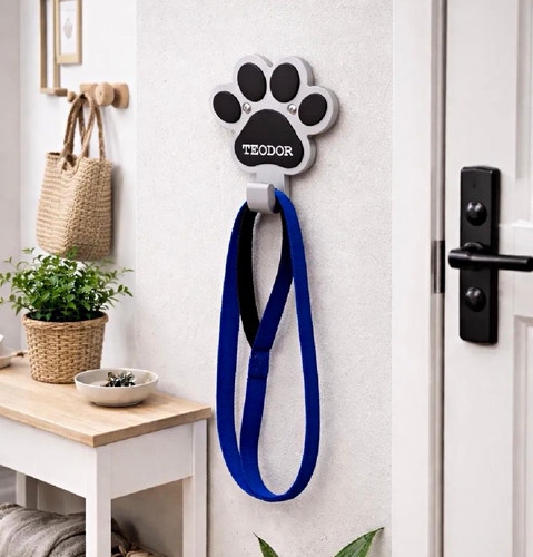 Personalised dog leash holder - personalised,