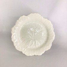 Wedgewood Etruria Barlaston Cabbage Leaf White Matt Porcelain Plate 20cm EB13JH