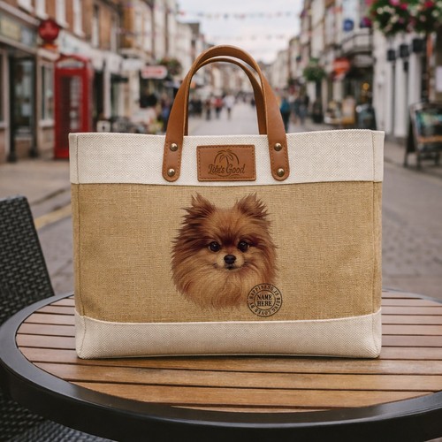 Pomeranian tote bag large dog - bag,