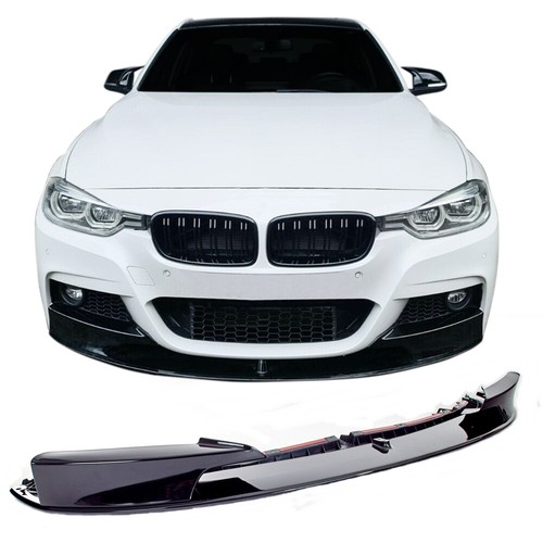 Black gloss front spoiler - front, lip