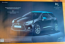 CITROEN DS3 DS 3 -  ORIGINAL FRAMEABLE COLLECTIBLE CLASSIC CAR ADVERT WALL ART