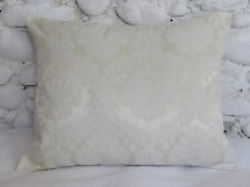 Large Cushion Cover, Floral Silky Damask, Cream, Woven Design, 58cm x 45cm
