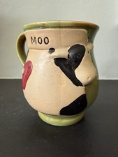 Vintage Earthenware Cow Moo