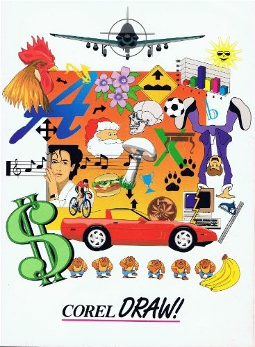 Corel draw fonts clip art - corel,