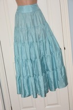 SKIRT - Long sweeping  SILK skirt,  Laura Ashley, pre-loved, UK 16