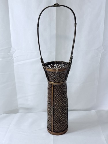 Bamboo flower basket with - basket,
