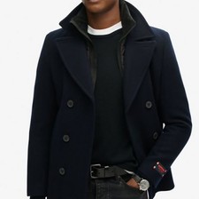 Mens Superdry tailored 2 in 1 pea jacket size L New Without Tags