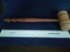 Large Gavel Made With Two Different Types Of Wood.