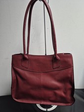 Osprey London Burgundy Tote Handbag E3