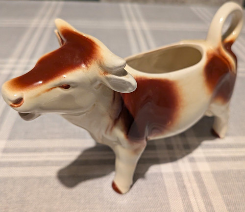 Cow pattern ceramic creamer - pattern,