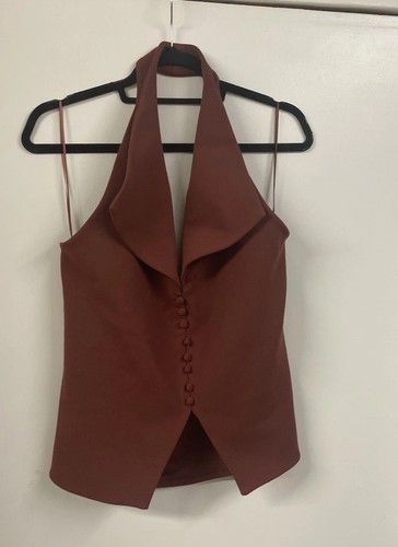 Halter neck waistcoat vest - halter, uk