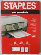100 A4 Sheets Address Mailing Labels Inkjet & Laser Printers, 1400 Labels STAP14