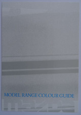 MAZDA Colour Guide Brochure 1988: 121, 323, 4X4Turbo, 626, GT, 929, RX7, Pick-Up