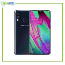 Samsung Galaxy A40 Black Unlocked 64GB 5.9" 16MP Dual-Sim Android Smartphone