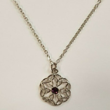 Celtic Knot with Stone Pendant Necklace Made in Scotland by Art Pewter (123)