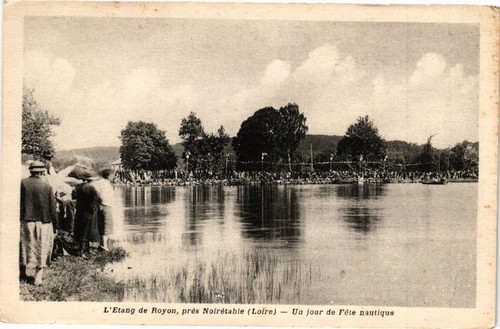 Cpa etang royon - de, prés