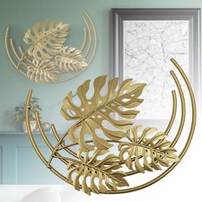 Metal Golden Leaf Accent