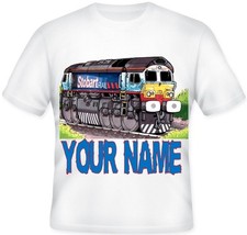  Kids Child's Personalised EDDIE STOBART TRAIN T Shirt Great Gift Idea  