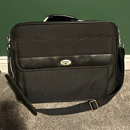 Antler black nylon laptop - antler,