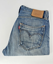 Vtg Levi's 523 Jeans W32 L30 Mens Blue Straight Baggy Relaxed Denim *Shortened