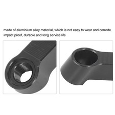 .Black 10mm Mirror Risers