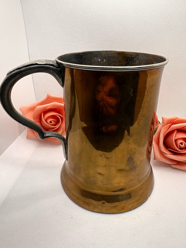 Antique victorian brass pint - antique,