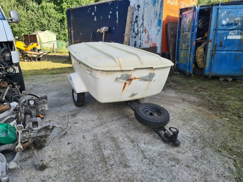 Retro camping trailer with - trailer,