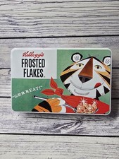 Kelloggs Frosted Flakes Collectible Tin 2014 Cereal Retro Vintage Print VGC