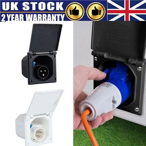 Mains hook inlet socket - up,