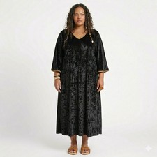 Velour Kaftan Dress Plus Size
